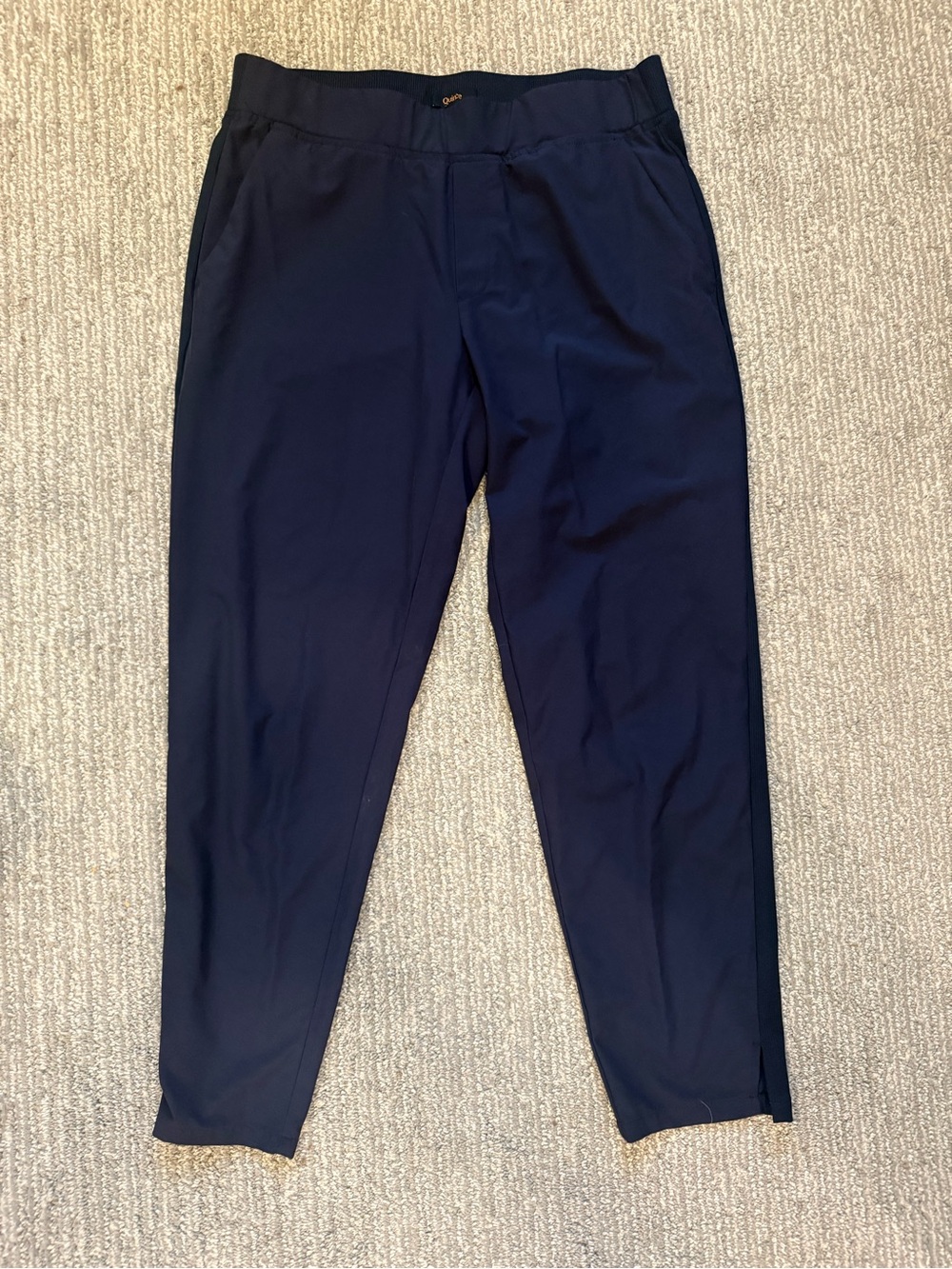 Quince Performance Tech Ankle Pants Navy Medium Stretch Pull On